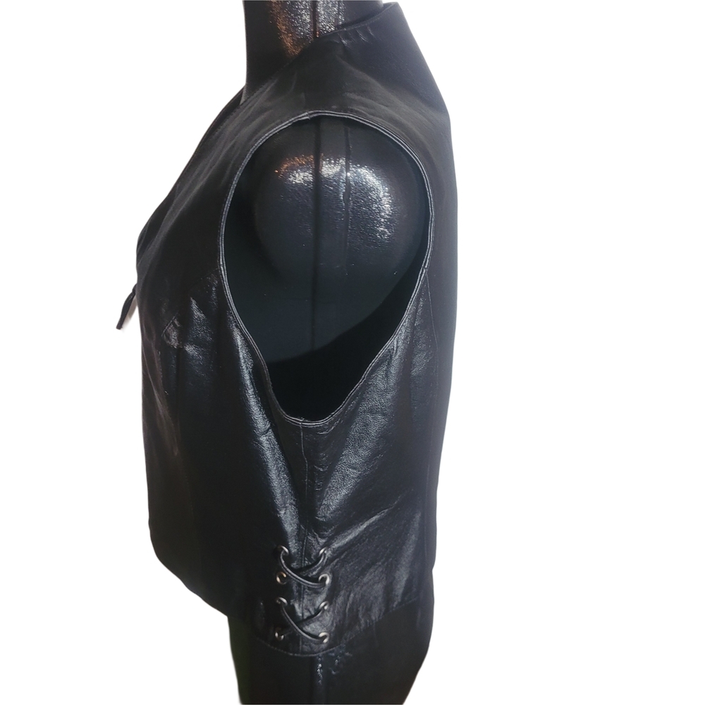 Wilsons Leather Black Vest - Picture 4 of 6